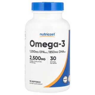 Foto 1 | Foto 1 | Suplemento Nutricost Omega-3 90 Cápsulas Blandas (833 Mg/cápsula Blanda) - Venta Internacional.