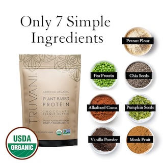 Foto 5 | Foto 5 | Crema De Cacahuete Truvani Vegana Con Chocolate Y Guisantes En Polvo, 454 G - Venta Internacional.