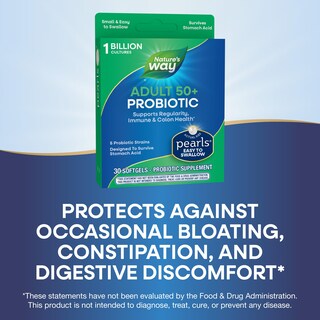 Foto 4 | Foto 4 | Suplemento Nature's Way Adults 50+ Probiotic Pearls 30 Cápsulas Blandas - Venta Internacional.