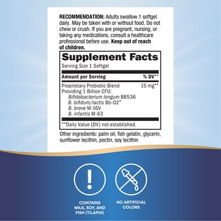 Foto 5 | Foto 5 | Suplemento Nature's Way Adults 50+ Probiotic Pearls 30 Cápsulas Blandas - Venta Internacional.