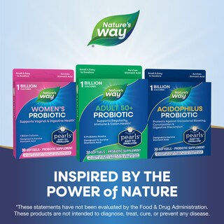 Foto 7 | Foto 7 | Suplemento Nature's Way Adults 50+ Probiotic Pearls 30 Cápsulas Blandas - Venta Internacional.