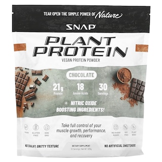 Foto 1 | Foto 1 | Proteína En Polvo Snap Supplements, Chocolate Vegetal Y Vegano 939 G - Venta Internacional.
