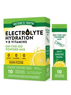 Foto 1 | Foto 1 | Paquetes De Electrolitos En Polvo Nature's Truth, Paquete De 10 Sin Azúcar - Venta Internacional.