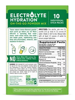 Foto 7 | Foto 7 | Paquetes De Electrolitos En Polvo Nature's Truth, Paquete De 10 Sin Azúcar - Venta Internacional.