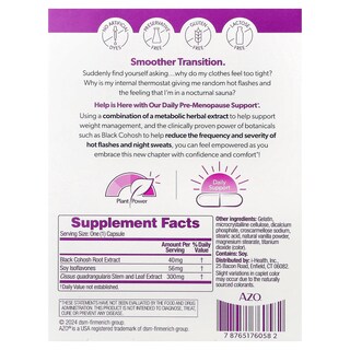 Foto 2 | Foto 2 | Suplemento Azo Menopause Relief 30 Cápsulas - Venta Internacional.
