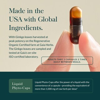 Foto 4 | Foto 4 | Suplemento Gaia Herbs Mental Alertness 60 Cápsulas Veganas - Venta Internacional.