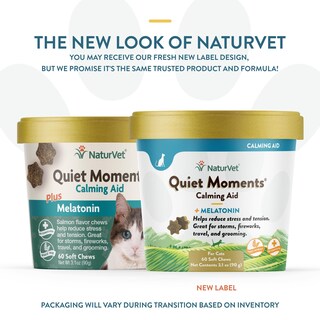 Foto 2 | Foto 2 | Calming Aid Naturvet Quiet Moments Para Gatos Con Melatonina, 60 Comprimidos Masticables - Venta Internacional.