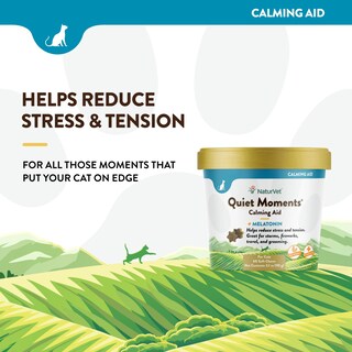 Foto 3 | Foto 3 | Calming Aid Naturvet Quiet Moments Para Gatos Con Melatonina, 60 Comprimidos Masticables - Venta Internacional.
