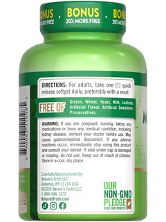 Foto 7 | Foto 7 | Suplemento Nature's Truth Magnesio 400 Mg 72 Cápsulas Blandas - Venta Internacional.