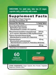 Foto 2 | Foto 2 | Complementa Nature's Truth Horny Goat Weed Con Maca, 60 Cápsulas - Venta Internacional.