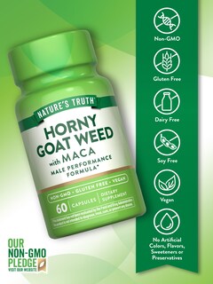 Foto 3 | Foto 3 | Complementa Nature's Truth Horny Goat Weed Con Maca, 60 Cápsulas - Venta Internacional.