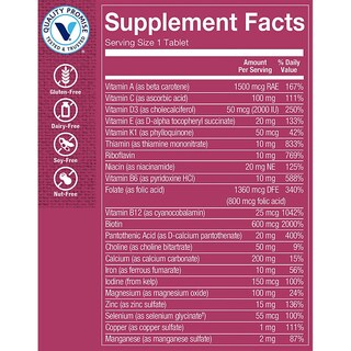 Foto 4 | Foto 4 | Multivitamínico The Vitamin Shoppe One Daily Women 180 Comprimidos - Venta Internacional.