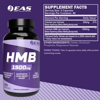 Foto 2 | Foto 2 | Suplemento Eas Hmb 1500 Mg De Beta-hidroxi Beta-metilbutirato - Venta Internacional.