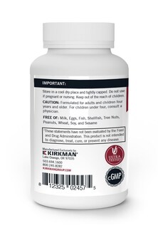 Foto 3 | Foto 3 | Herbal Sleep Aid Kirkman 60 Cápsulas Hipoalergénicas Sin Gluten - Venta Internacional.