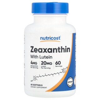 Foto 1 | Foto 1 | Complemente La Zeaxantina Nutricost Con Luteína 60 Cápsulas Blandas - Venta Internacional.