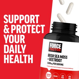 Foto 7 | Foto 7 | Suplemento Force Factor Irish Sea Moss + Remolacha, 120 Cápsulas - Venta Internacional.