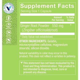 Foto 3 | Foto 3 | Suplemento The Vitamin Shoppe De Raíz De Jengibre 550 Mg 100 Cápsulas - Venta Internacional.