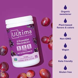 Foto 5 | Foto 5 | Mezcla De Electrolitos En Polvo Ultima Replenisher Grape 90 Serv - Venta Internacional.