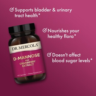 Foto 4 | Foto 4 | Suplemento Dr. Mercola De D-manosa Y Extracto De Arándano 60 Cápsulas - Venta Internacional.