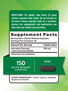Foto 2 | Foto 2 | Suplemento De Carbón Activado Nature's Truth 780 Mg 150 Píldoras - Venta Internacional.