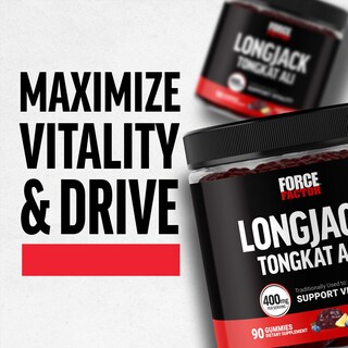 Foto 6 | Foto 6 | Suplemento De Gomitas Force Factor Longjack Tongkat Ali, 90 Unidades - Venta Internacional.