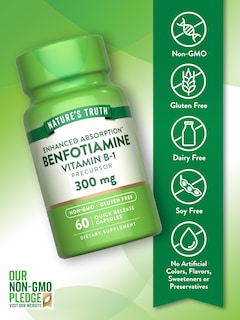 Foto 3 | Foto 3 | Suplemento Nature's Truth Benfotiamina 300 Mg 60 Cápsulas - Venta Internacional.