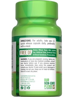 Foto 7 | Foto 7 | Suplemento Nature's Truth Benfotiamina 300 Mg 60 Cápsulas - Venta Internacional.