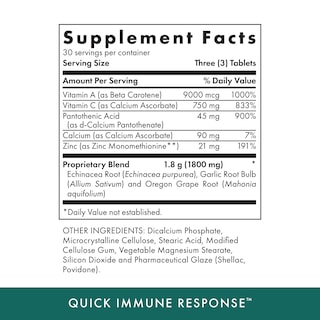 Foto 2 | Foto 2 | Suplemento Michael's Health Naturopathic Quick Immune 90 Comprimidos - Venta Internacional.