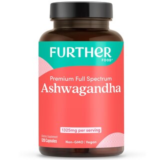 Foto 1 | Foto 1 | Supplement Further Food, Ashwagandha Orgánica, 1325 Mg, 120 Cápsulas - Venta Internacional.
