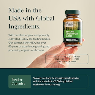 Foto 4 | Foto 4 | Suplemento Gaia Herbs Immune Mushroom Blend, 40 Cápsulas Veganas - Venta Internacional.