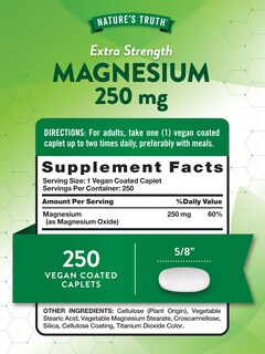 Foto 2 | Foto 2 | Suplemento Nature's Truth Magnesio 250 Mg 250 Cápsulas - Venta Internacional.