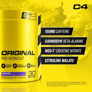 Foto 2 | Foto 2 | Polvo Pre Workout Cellucor C4 Original Grape, 30 Porciones - Venta Internacional.
