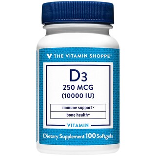 Foto 1 | Foto 1 | Suplemento De Vitamina D3 De The Vitamin Shoppe, 10 000 Ui, 100 Cápsulas Blandas - Venta Internacional.