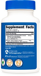 Foto 3 | Foto 3 | Suplemento Nutricost Ksm-66 De Extracto De Raíz De Ashwagandha 600 Mg - Venta Internacional.