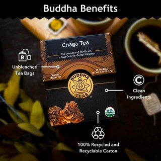 Foto 5 | Foto 5 | Té Buddha Teas Chaga Herbal Organic Herbal Cognitive Balance 18 Bolsas - Venta Internacional