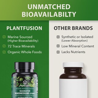 Foto 2 | Foto 2 | Suplemento Plantfusion, Complejo Vegano De Magnesio, 375 Mg, 60 Cápsulas - Venta Internacional.
