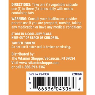 Foto 4 | Foto 4 | Suplemento The Vitamin Shoppe Ox Bile 125 Mg 100 Cápsulas - Venta Internacional.