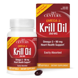 Foto 1 | Foto 1 | Suplemento De Aceite De Krill Del Siglo Xxi 350 Mg 60 Cápsulas Blandas - Venta Internacional.