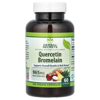 Foto 1 | Foto 1 | Suplemento Herbal Secrets, Quercetina Y Bromelina, 120 Cápsulas Vegetarianas - Venta Internacional.