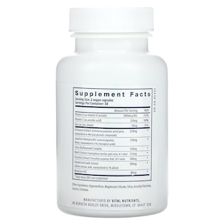 Foto 2 | Foto 2 | Suplemento Vital Nutrients Herbal Biotic 60 Cápsulas - Venta Internacional