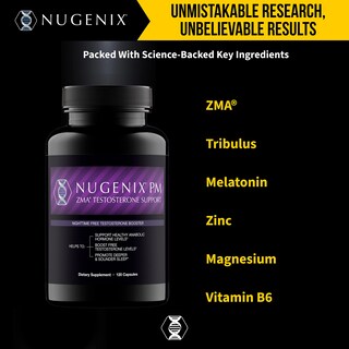 Foto 5 | Foto 5 | Suplemento Nugenix Pm Zma Nighttime Free Testosterone 120 Unidades - Venta Internacional.
