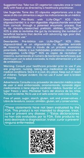 Foto 3 | Foto 3 | Suplemento Bio Nutrition Pre-biotic 60 Cápsulas Vegetariano - Venta Internacional.