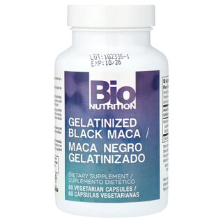 Foto 3 | Foto 3 | Maca Negra Gelatinizada Supplement Bio Nutrition 60 Cápsulas - Venta Internacional.