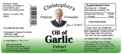 Foto 5 | Foto 5 | Suplemento De Aceite De Ajo Christopher's Original Formulas 60 Ml - Venta Internacional.