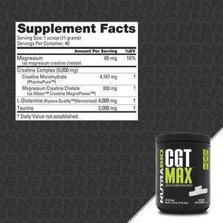 Foto 2 | Foto 2 | Suplemento Nutrabio Cgt-max 440 g - Venta Internacional