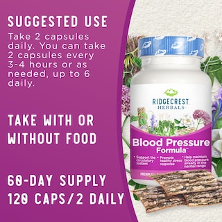 Foto 3 | Foto 3 | Suplemento Ridgecrest Herbals Blood Pressure 120 Cápsulas - Venta Internacional