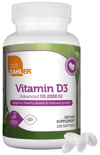 Foto 1 | Foto 1 | Suplemento Zahler Advanced Vitamina D3 2000 Ui 250 Cápsulas Blandas - Venta Internacional