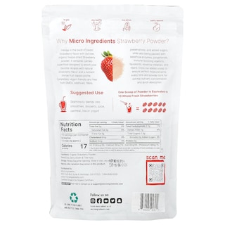 Foto 2 | Foto 2 | Microingredientes Orgánicos De Fresa En Polvo 454 G - Venta Internacional.