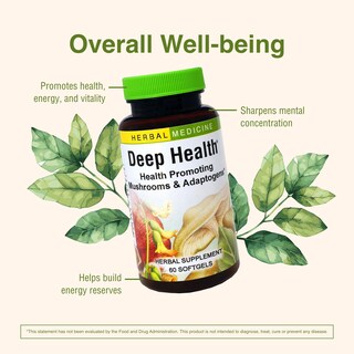 Foto 4 | Foto 4 | Hierbas Suplementarias Etc. Deep Health Con Hongos Reishi 60 Cápsulas Blandas - Venta Internacional.