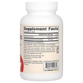 Foto 2 | Foto 2 | Suplemento Alpha Lipoic Sustain De Jarrow Formulas con Biotina 120 Comprimidos - Venta Internacional